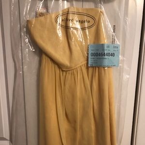 Canary Yellow Bridesmaid Dress 734760